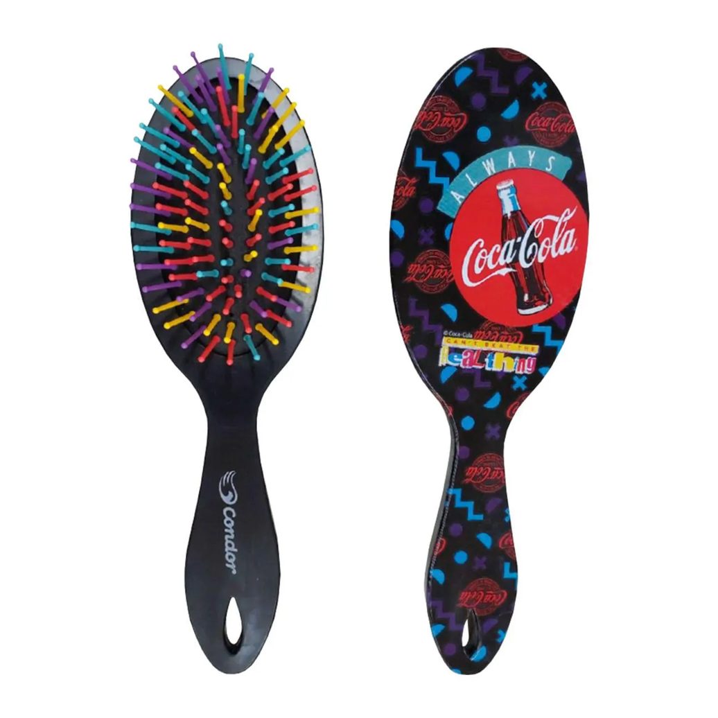 ESCOVA PARA CABELO OVAL COCA-COLA CONDOR