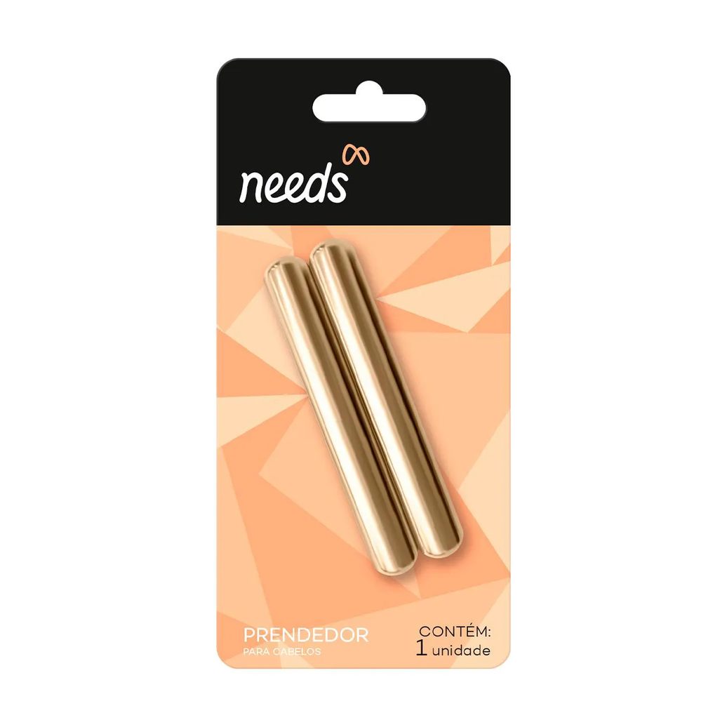 Prendedor de Cabelo Needs Dourado 1 unidade