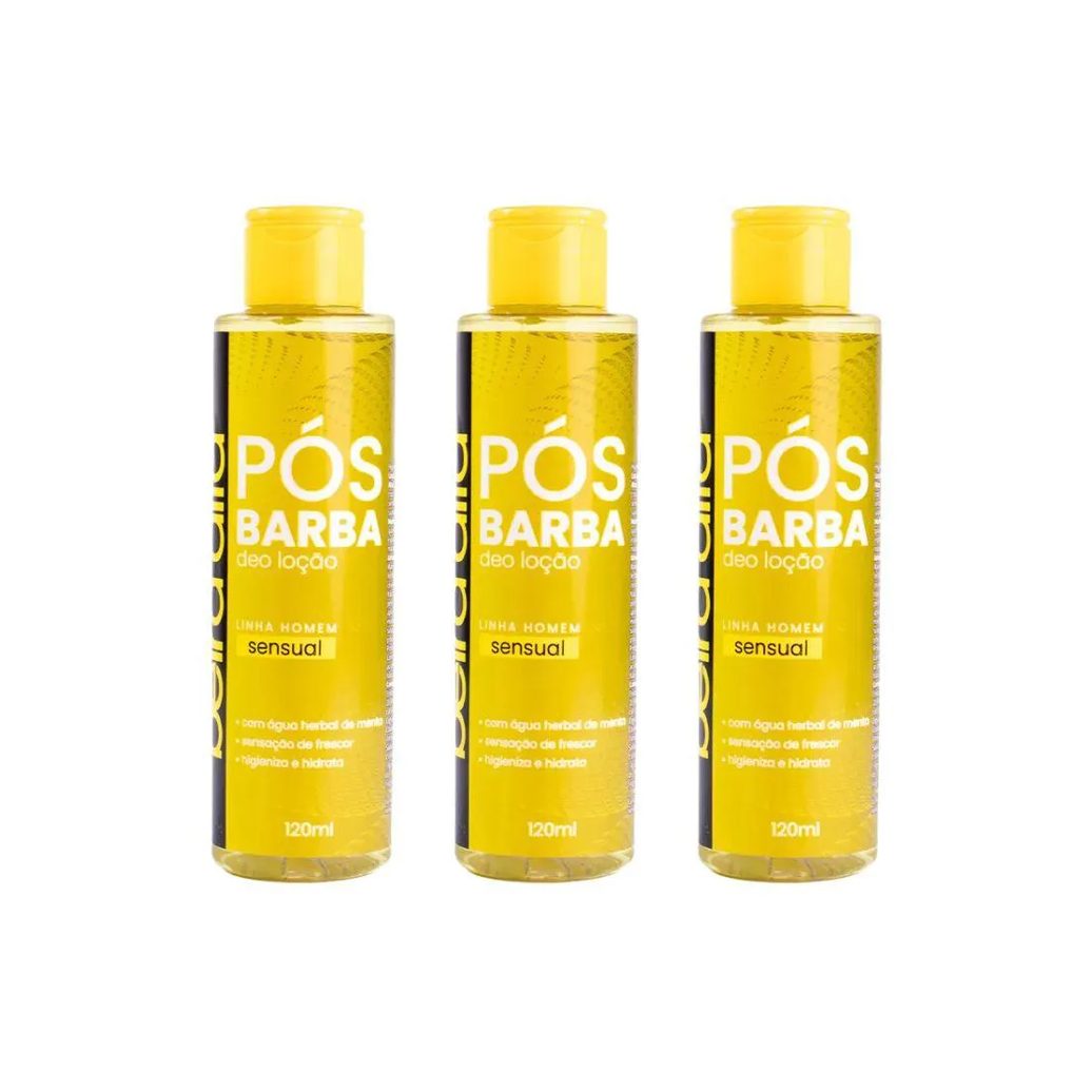 Loçao Pos Barba Beira Alta 120ml Sensual - Kit C / 3un