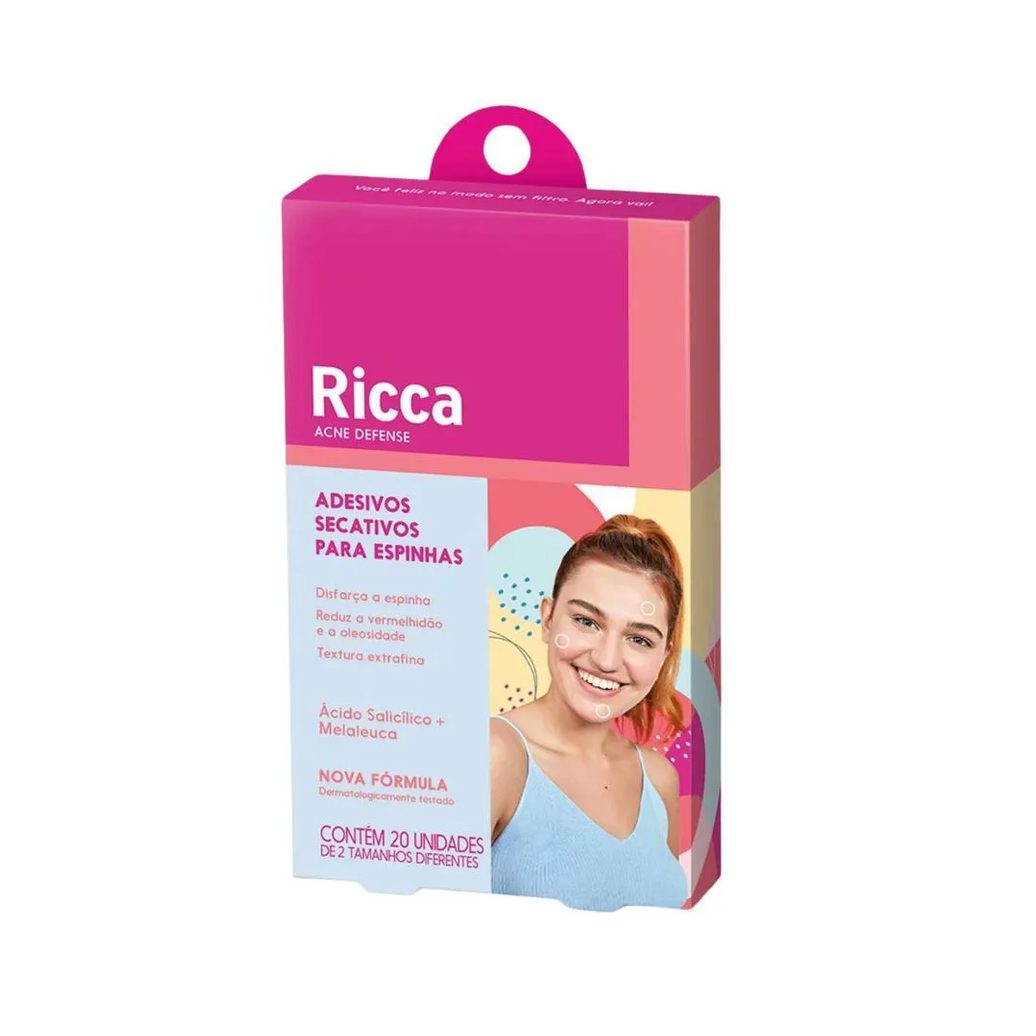 Adesivos Secativos para Espinhas Ricca Acne Defense