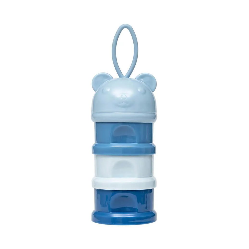 Potes Empilhavéis para Leite em Pó e Snack Azul - Buba