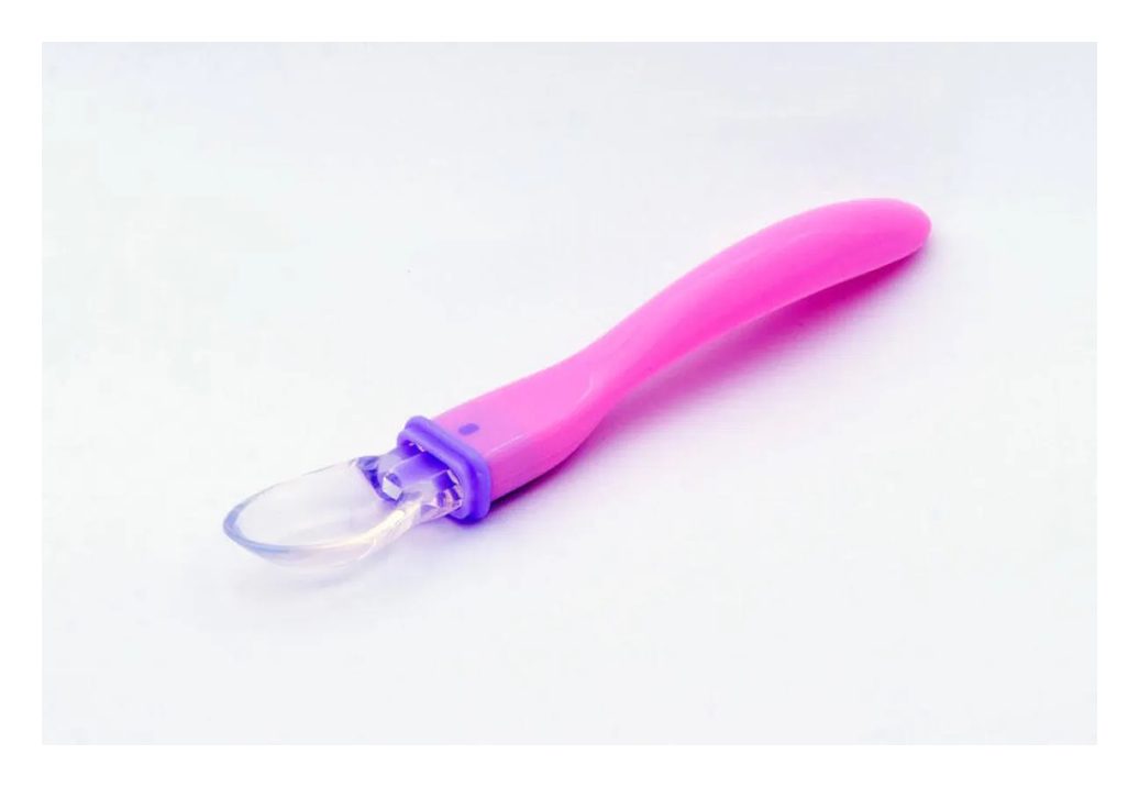 Colher Silicone Flexível 3m+ Rosa - Ibimboo