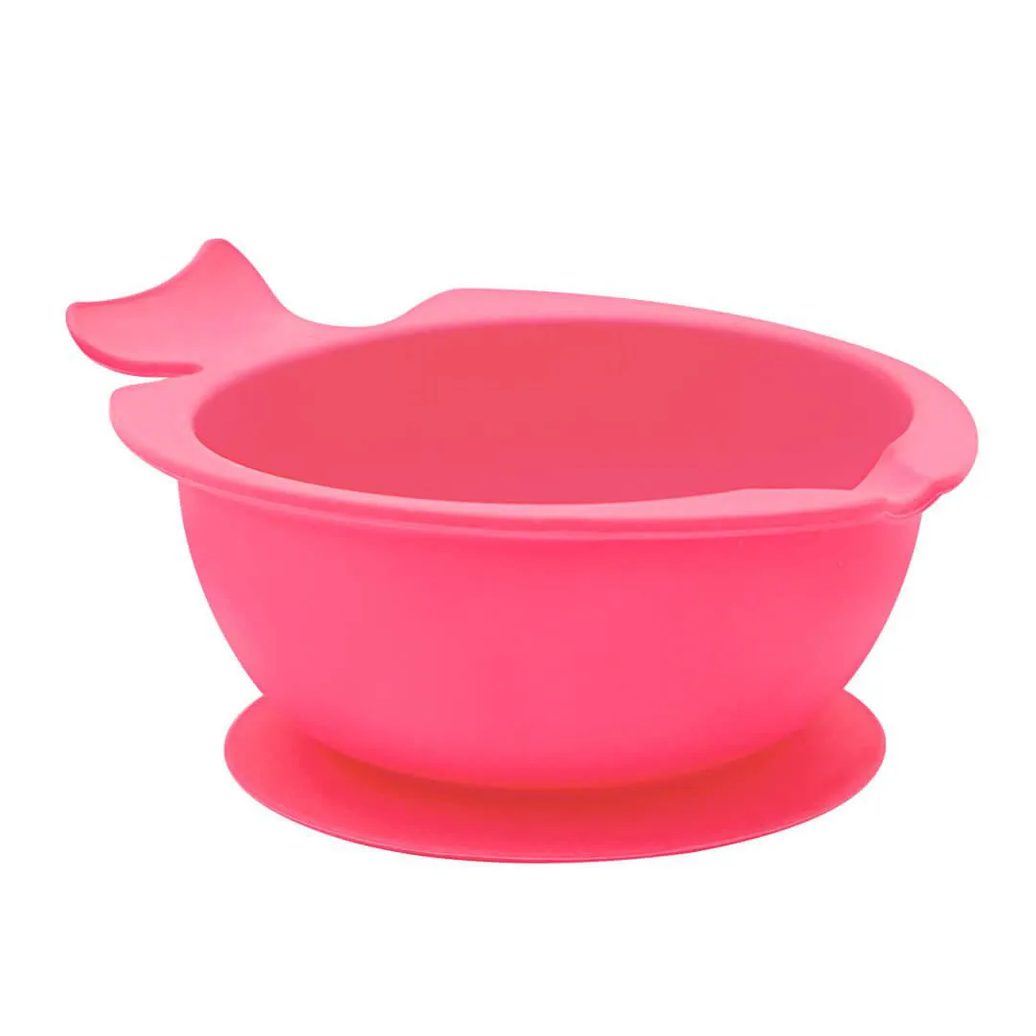Bowl de Silicone com Ventosa Rosa - Buba