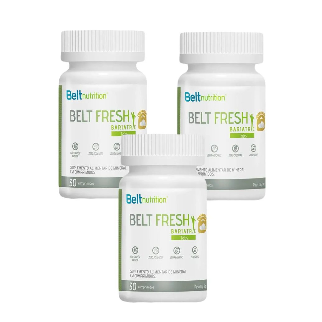 3x Belt Fresh Bariatric Tabs - 30 comprimidos - Belt Nutrition sem Sabor
