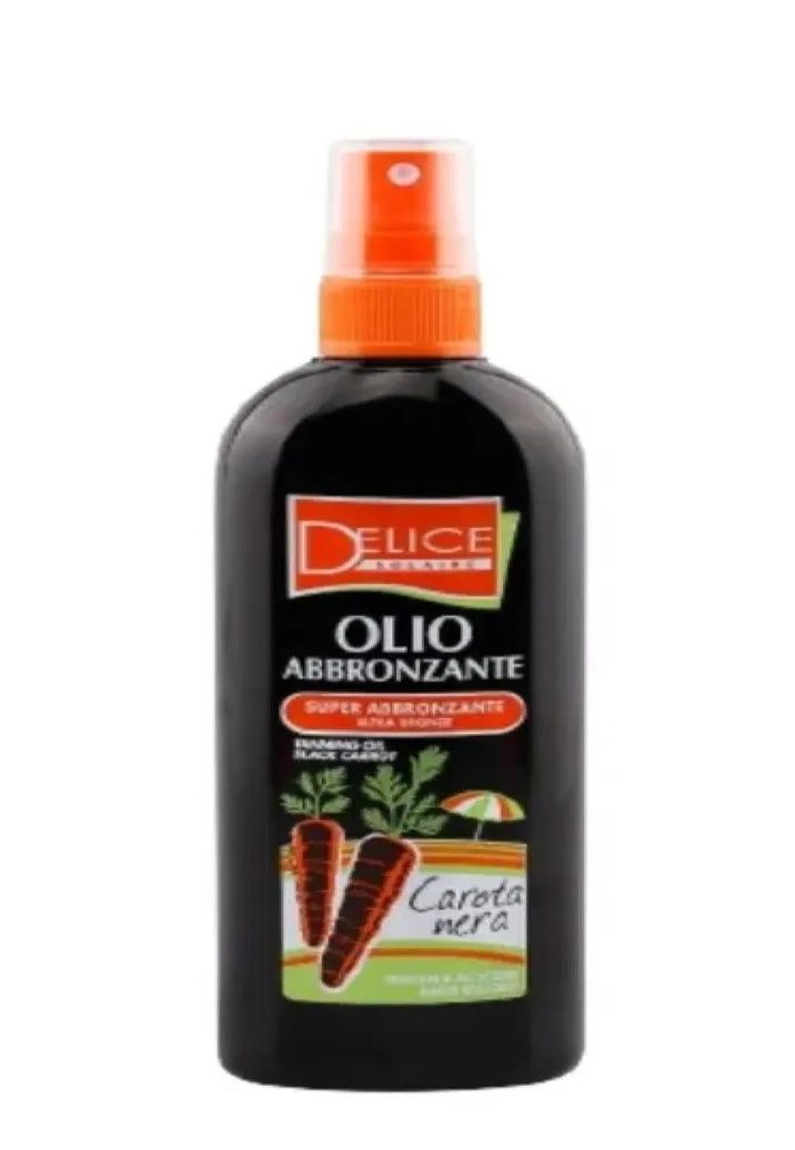 Delice Solaire Oleo Bronzeador Cenoura Negra Spray 150 Ml