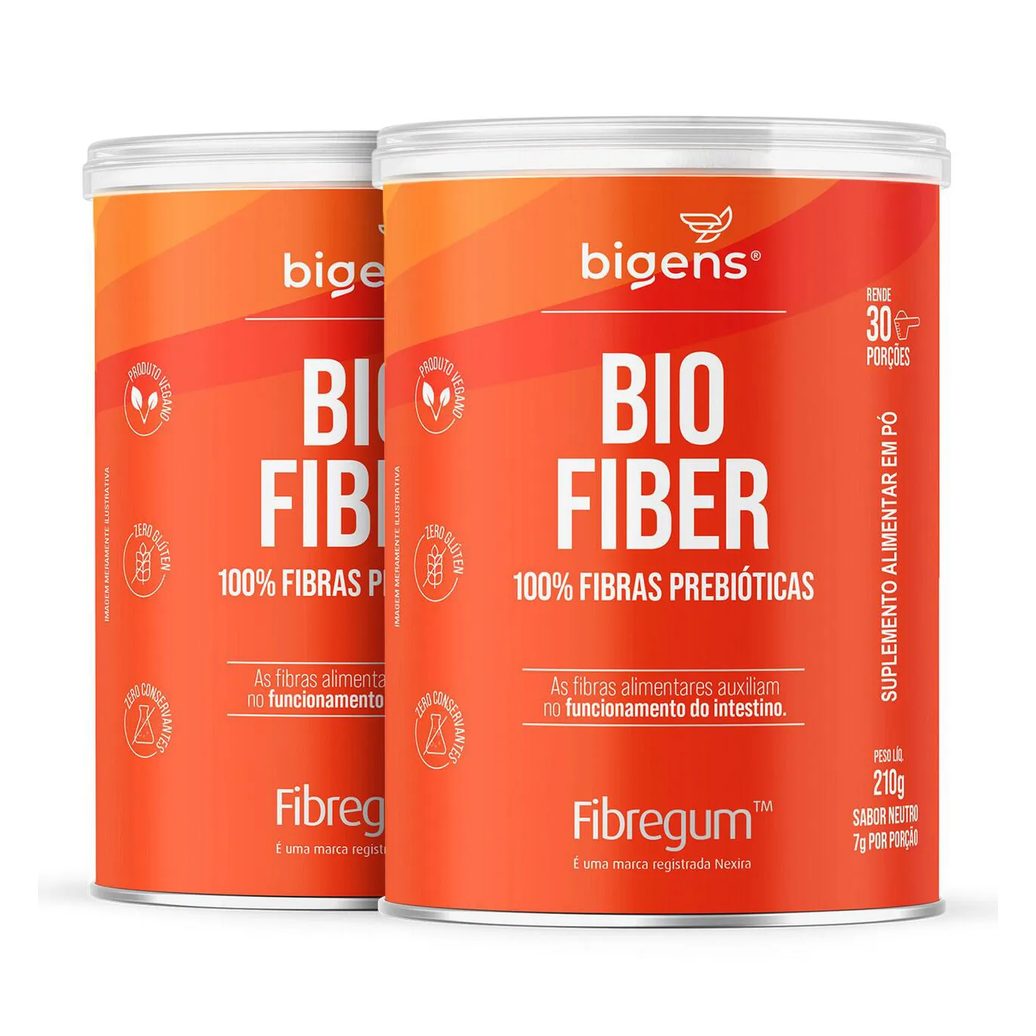 Kit 2X Bio Fiber Fibregum 210g Bigens