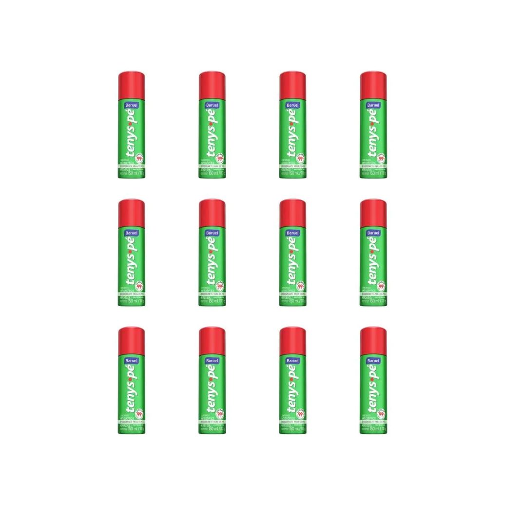 Talco Pes Tenys Pe Baruel Aerossol 150ml Canforado - 12un