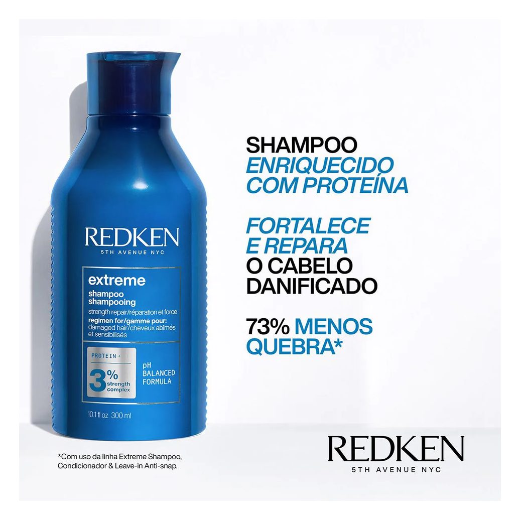 Shampoo Redken Extreme Cabelos Danificados 300ml