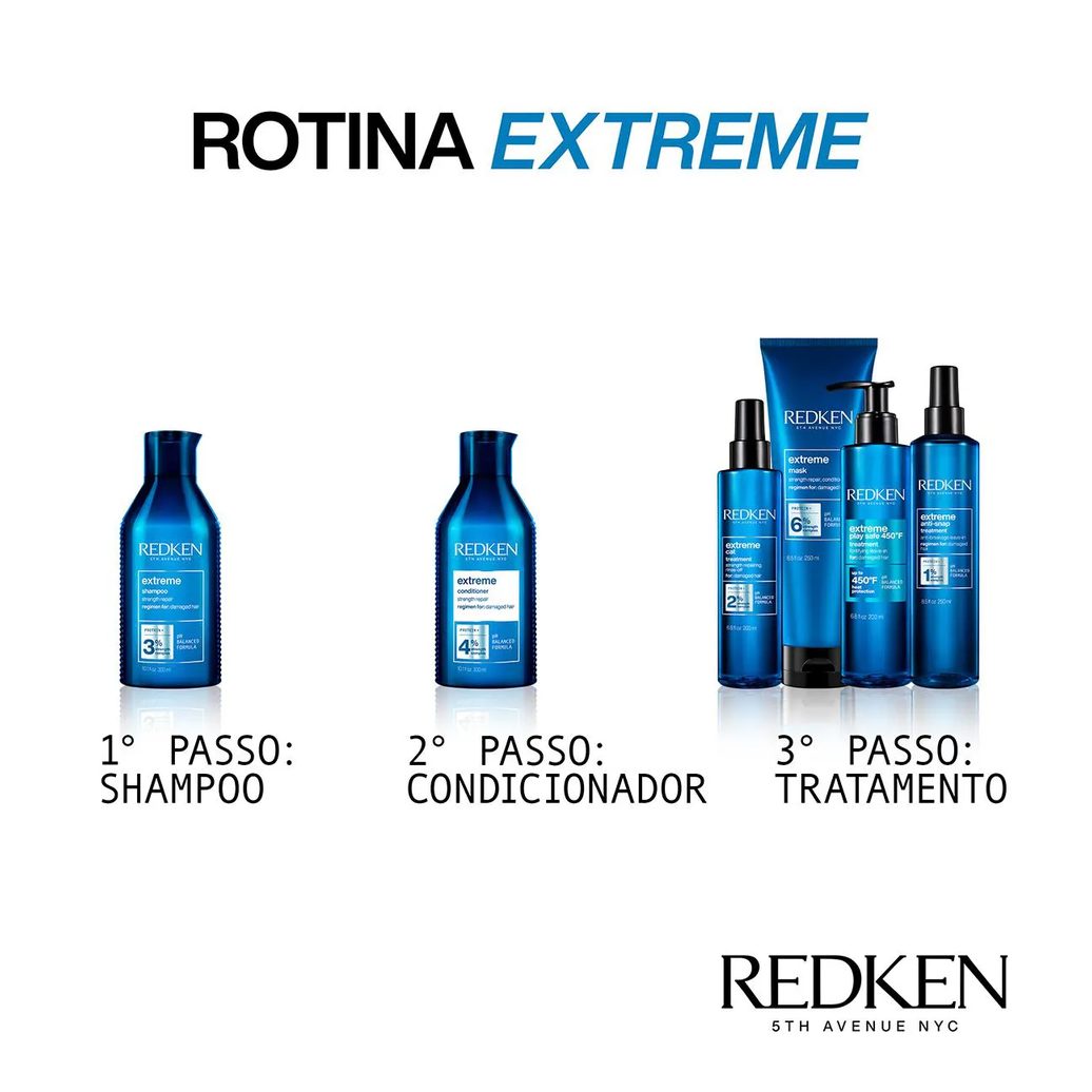 Shampoo Redken Extreme Cabelos Danificados 300ml
