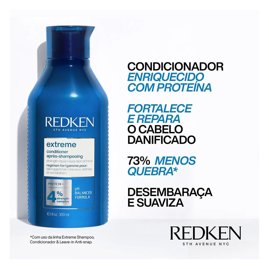 Condicionador Redken Extreme Cabelos Danificados 300ml