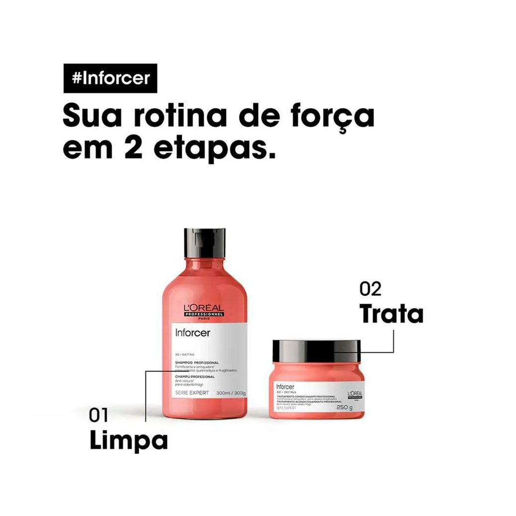 Máscara de Cabelo Fortalecedora L'Oréal Professionnel Inforcer Cabelos Danificados 250g