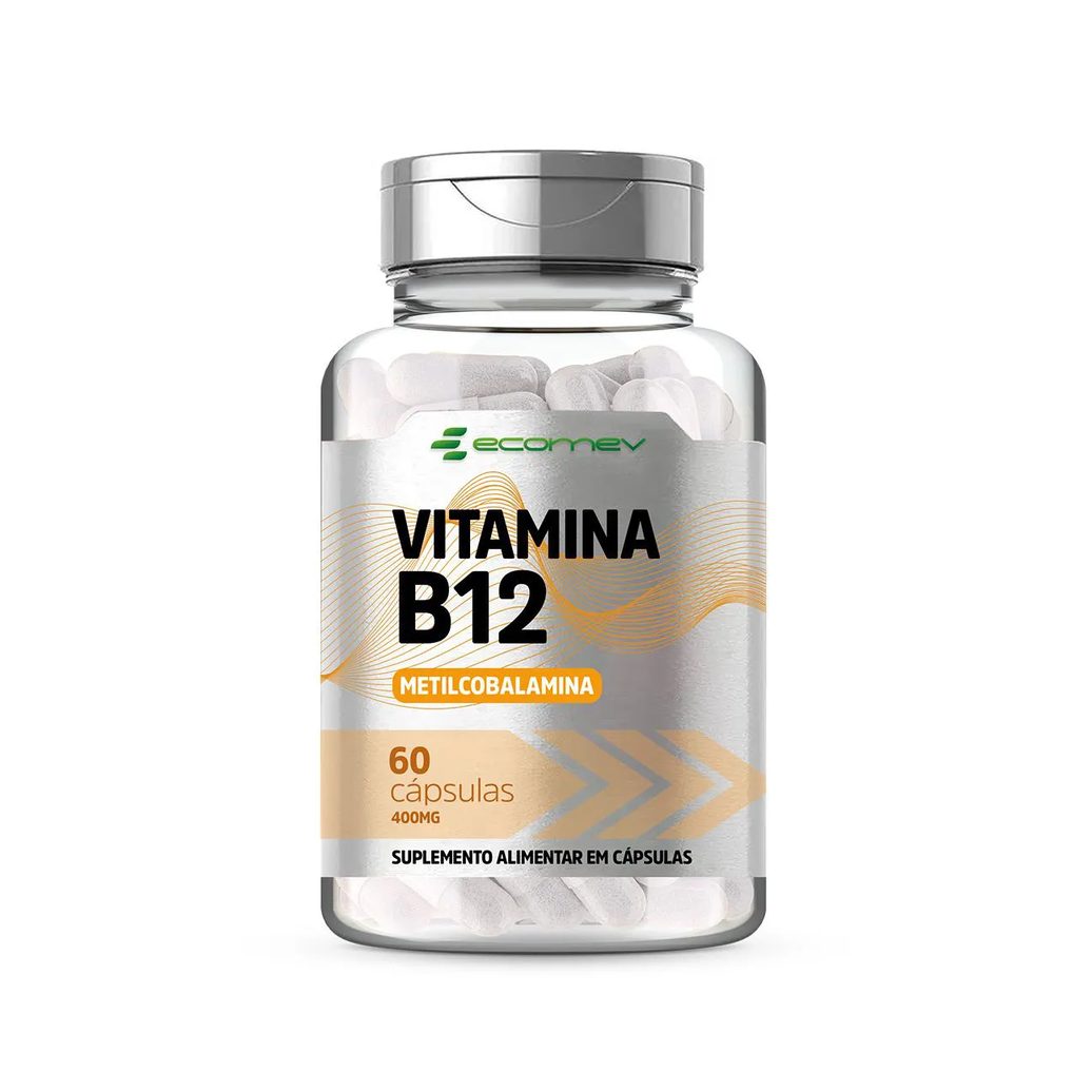 Vitamina B12 Metilcobalamina 400mg 414vd 60 cápsulas Ecomev