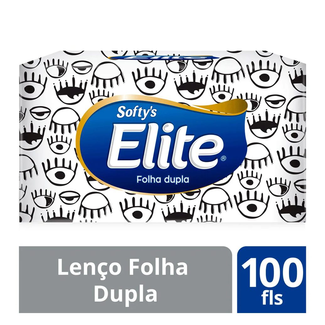 Lenço de Papel Softy's Elite 100 Folhas