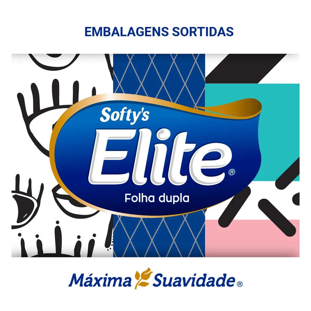 Lenço de Papel Softy's Elite 100 Folhas