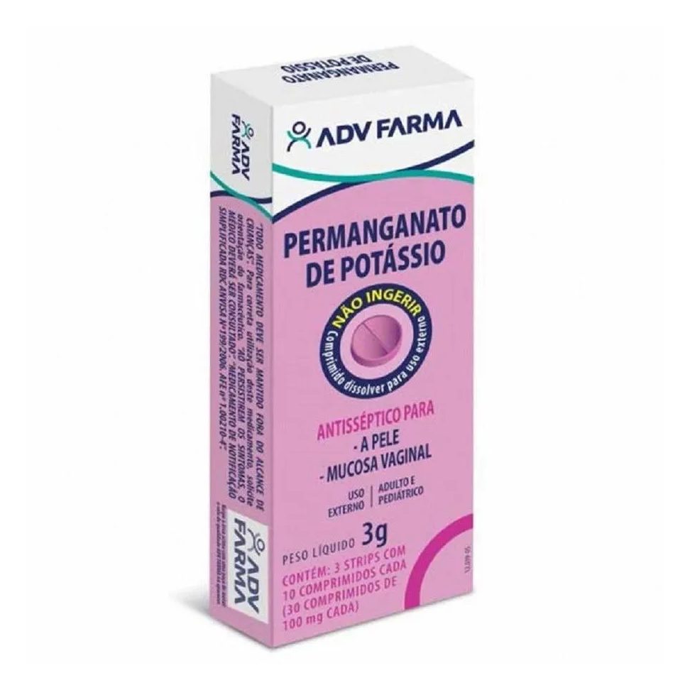 Permanganato Potassio Adv 30cpr