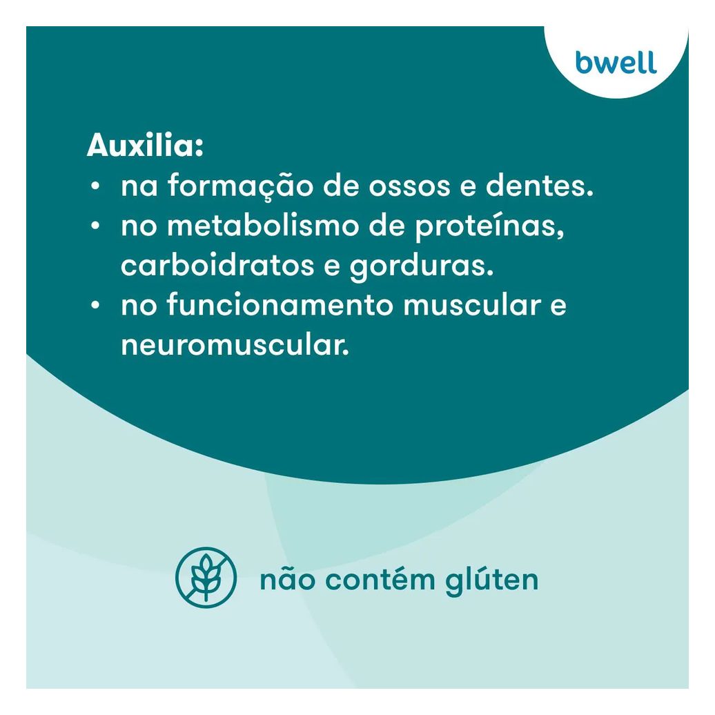 Di-Magnésio Malato 500mg bwell 60 Cápsulas