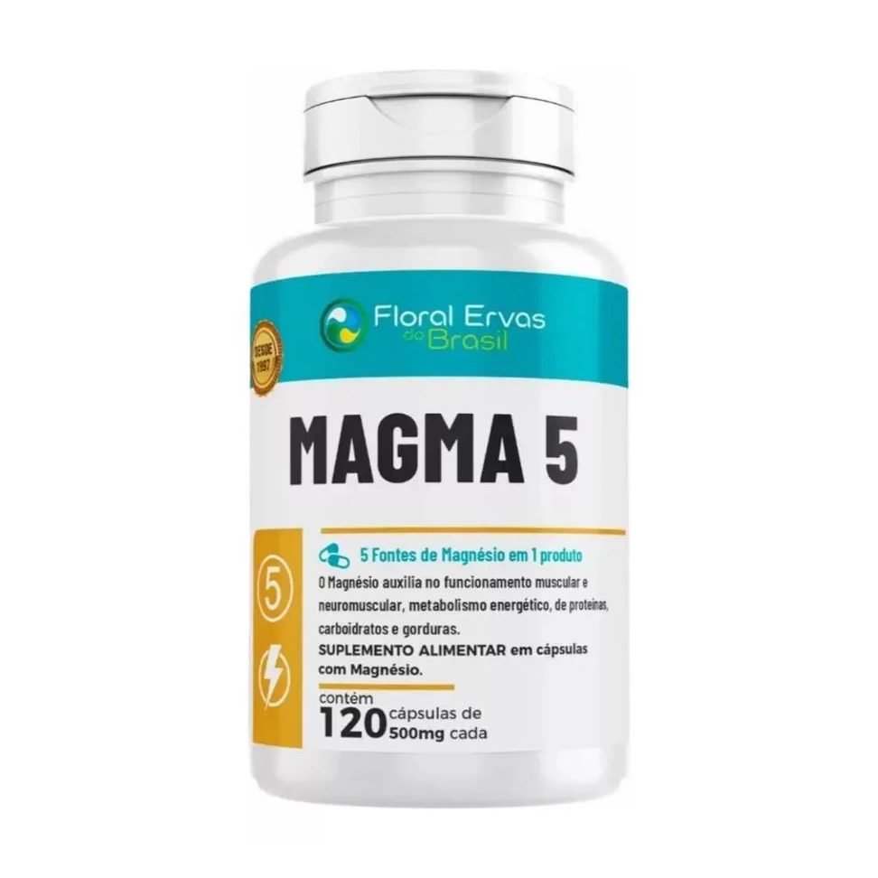 Magma 5 500mg 120 cápsulas - Floral Ervas