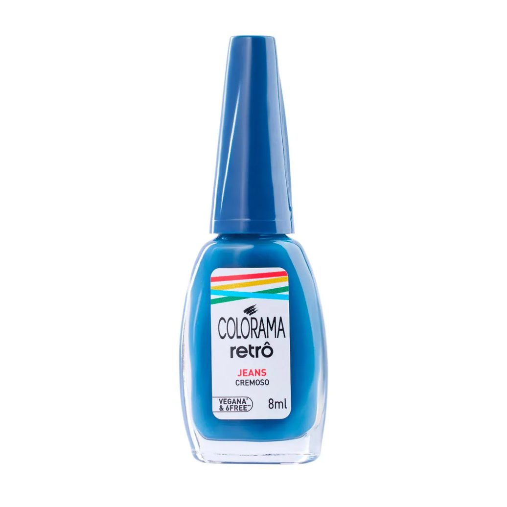 Esmalte Cremoso Colorama Retrô 8ml - Jeans