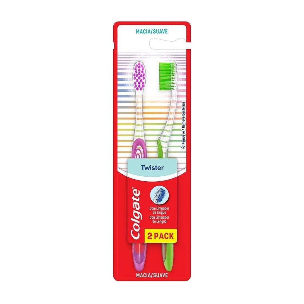 Escova Dental Colgate Twister Macia Leve 2 Pague 1 Preço Especial