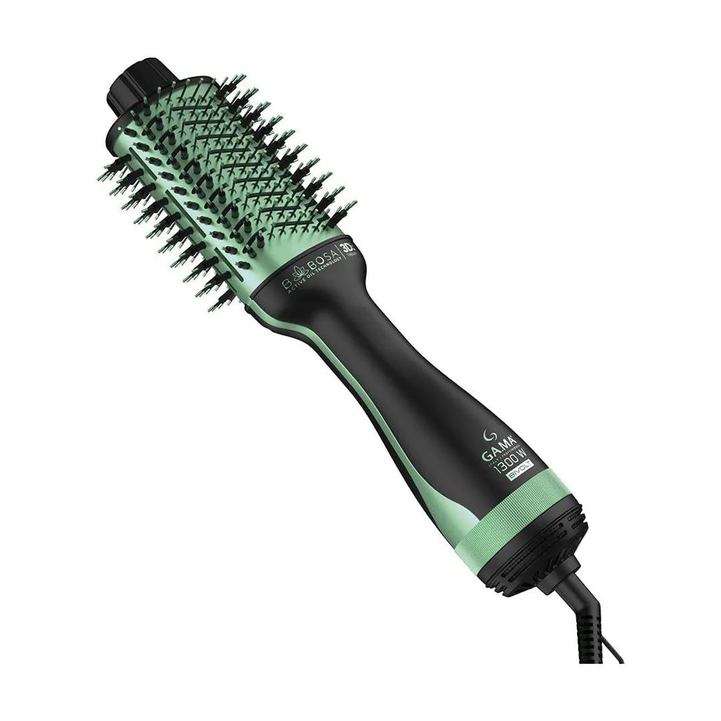 ESCOVA SECADORA GAMA BABOSA BRUSH 3D - 1300W, ESSENCIAL OIL, PRETO/VERDE 10