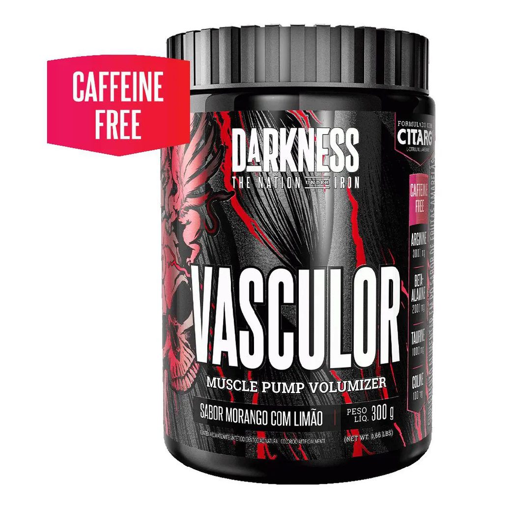 Vasculor (300g) - Sabor: Morango com Limão (sem Cafeína)