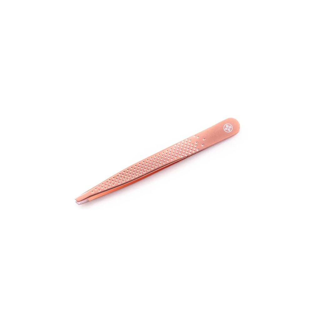 Pinça Ponta Diagonal Rose Gold Bc-514 Sobrancelhas Mundial