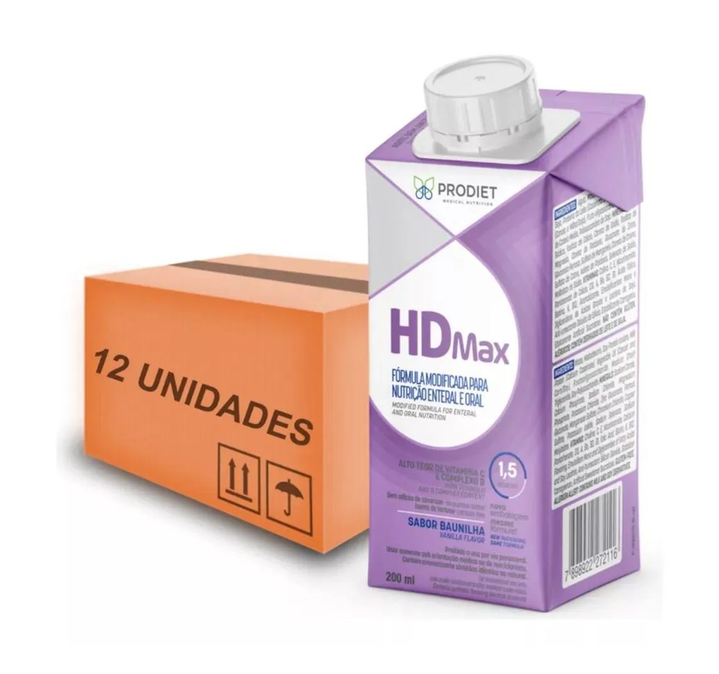 Kit 12 Hdmax Baunilha - Tetrapak 200ml
