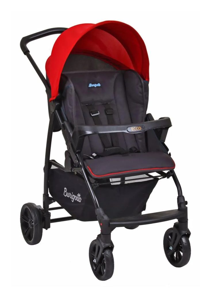 Carrinho de Bebê Ecco Burigotto Vermelho