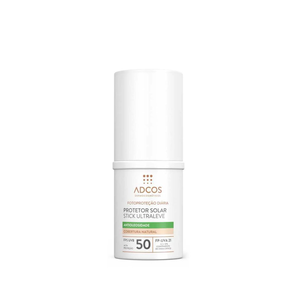 Protetor Solar Facial em Bastão Adcos Ultraleve FPS 50 Nude 12g