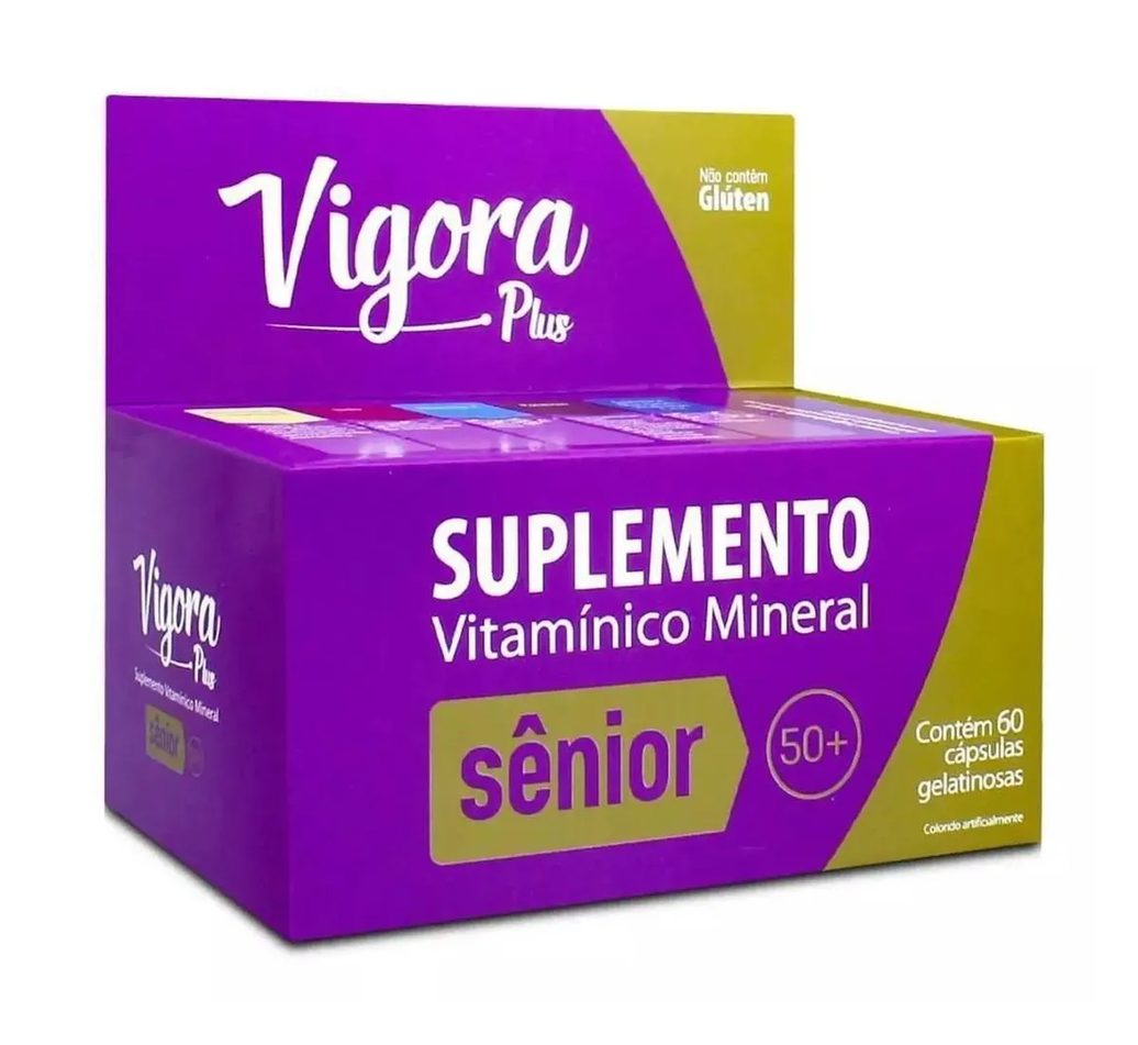 SUPLEMENTO VIGORA PLUS SêNIOR 50+ 60 CPS - PRATI DONADUZZI