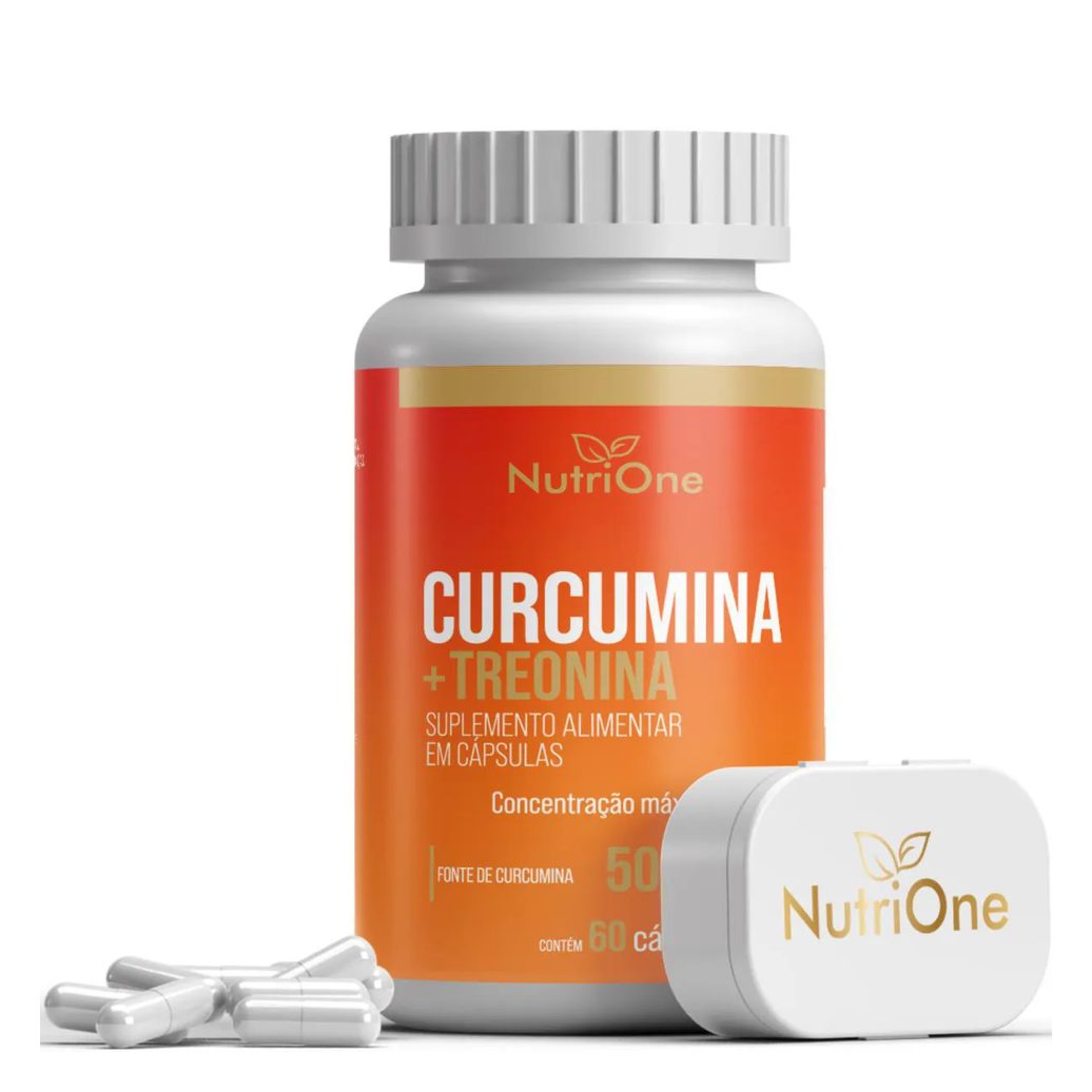 Curcumina 95% (Cúrcuma Longa) + L-Treonina 60 Caps - Nutrione
