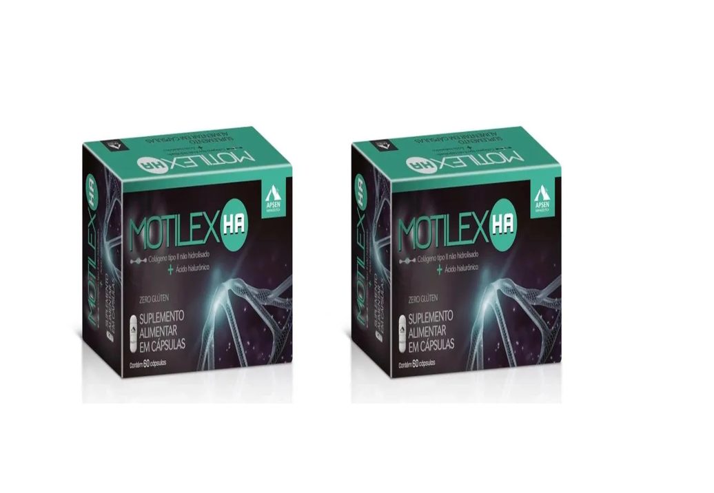 Kit 2 Motilex Ha Apsen Colágeno Tipo 2 + Ácido 60cp