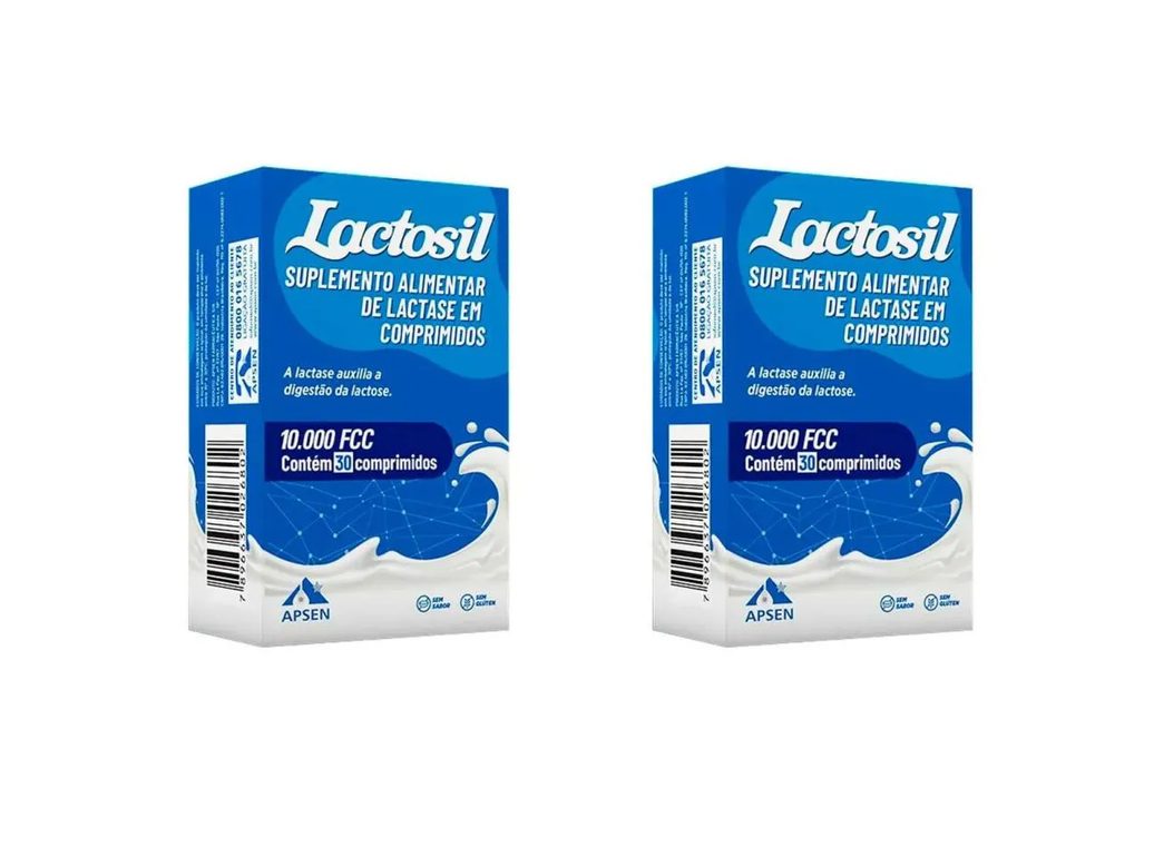 Kit 2 Suplemento Lactosil Lactase 10000fcc Lactose 30cps