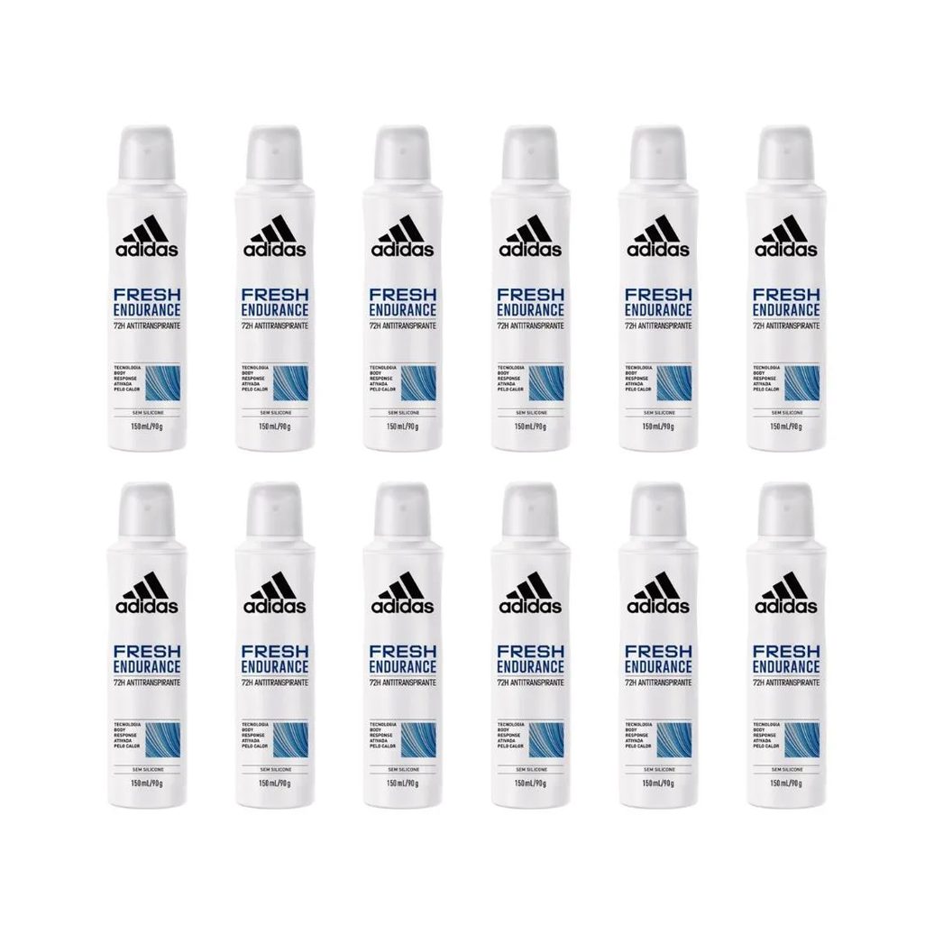 Desodorante Aero Adidas 150ml Fem Fresh Endurance - 12un