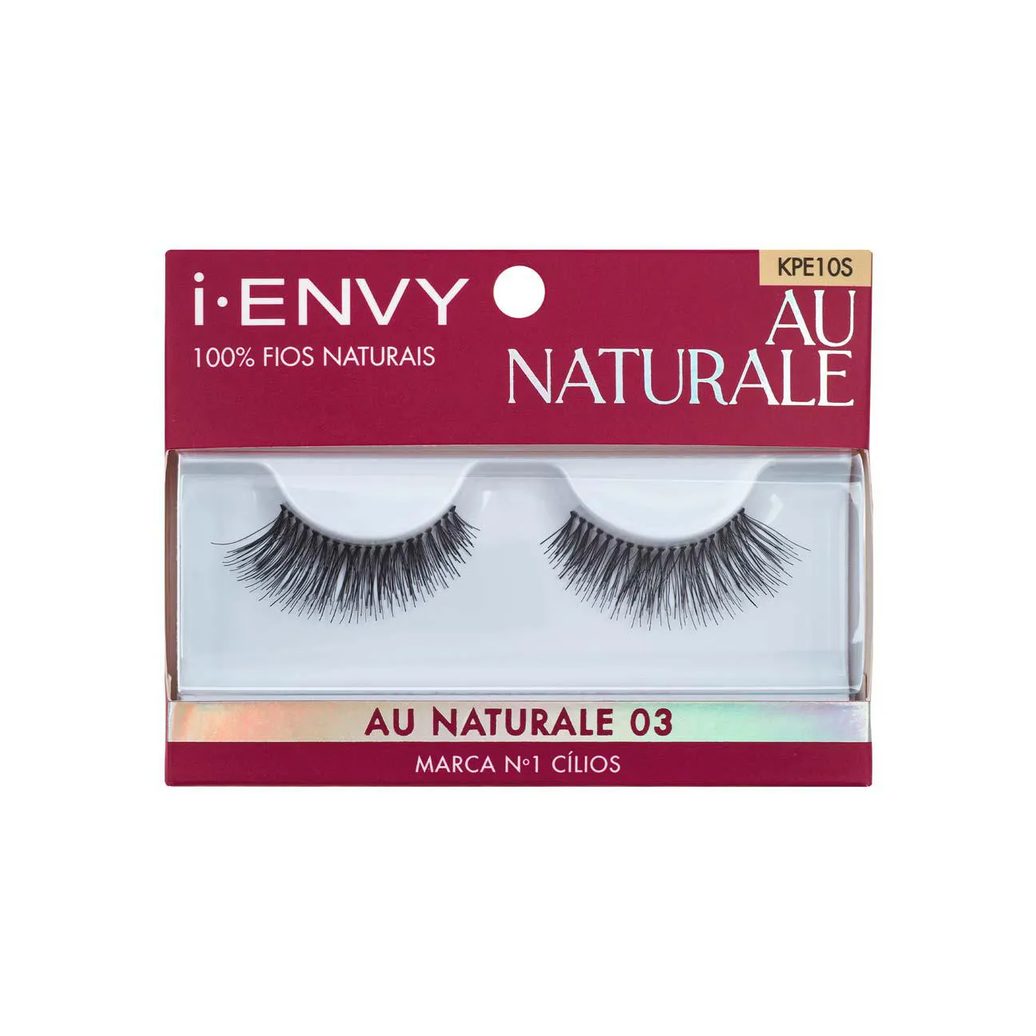 Cílios Postiços Kiss NY I-Envy Au Naturale 03 1 par