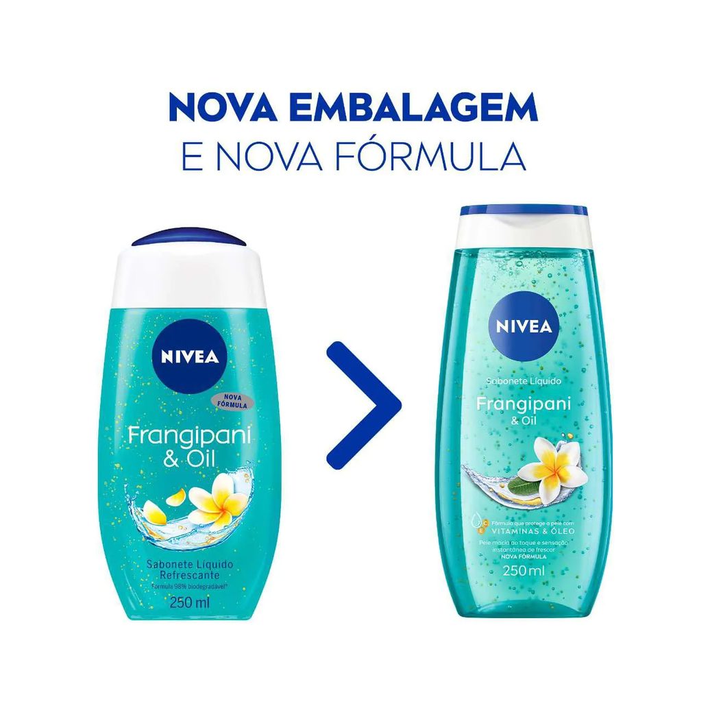Sabonete Líquido Nivea Frangipani & Oil com 250ml