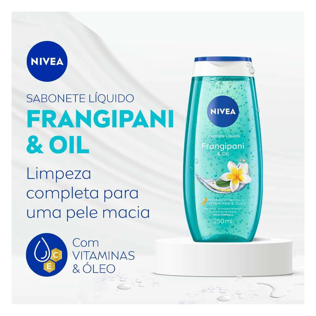Sabonete Líquido Nivea Frangipani & Oil com 250ml