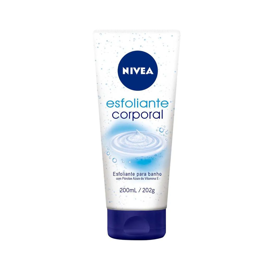 Kit Nivea Esfoliante Corporal para Banho 200ml + Sabonete Líquido Corporal Óleo de Banho 200ml