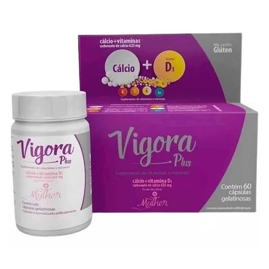 Suplemento Vigora Plus Mulher Cálcio+vit D3 60 Cps - Prati