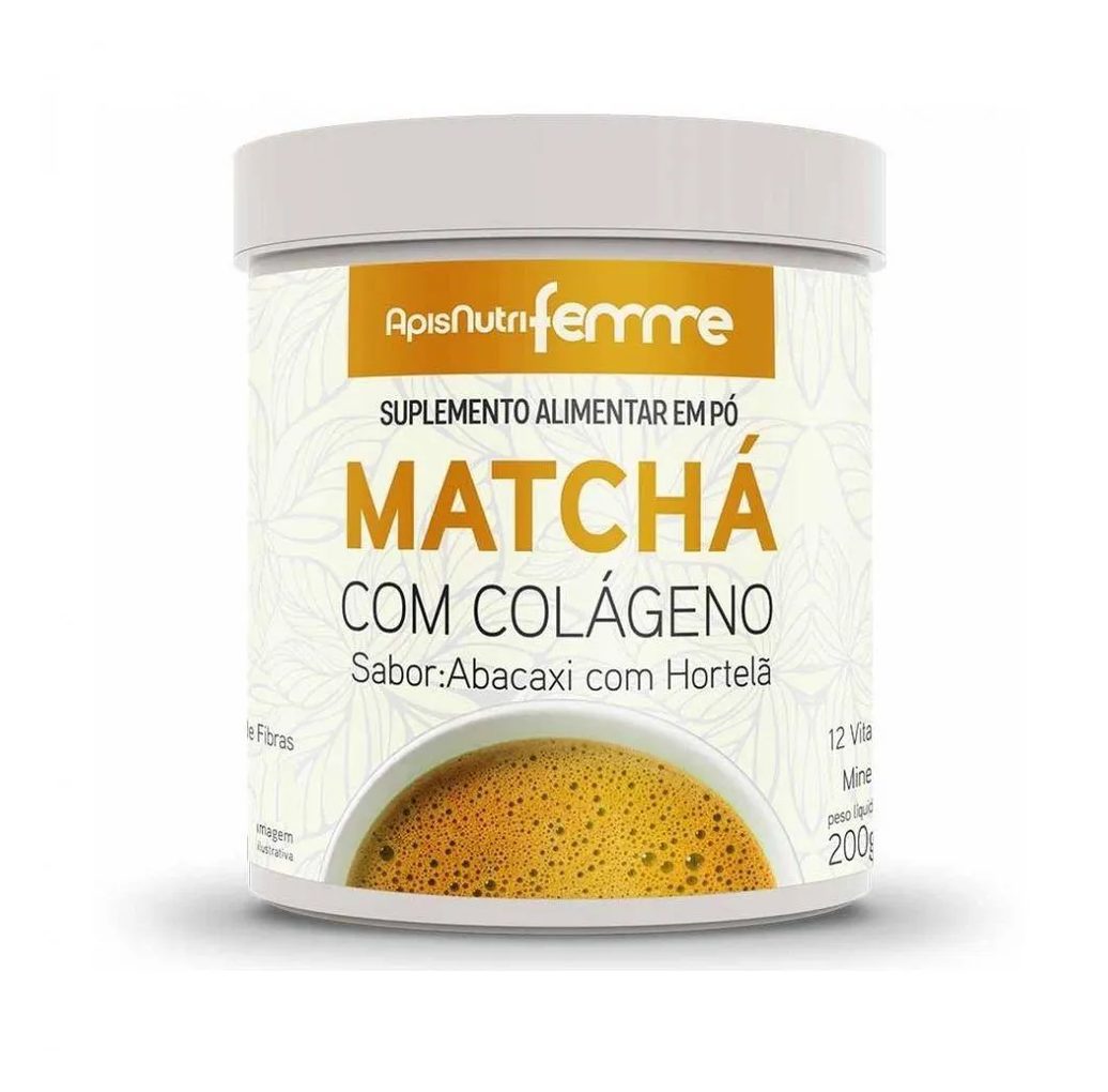 Matchá (200g) - Sabor: Abacaxi com Hortelã