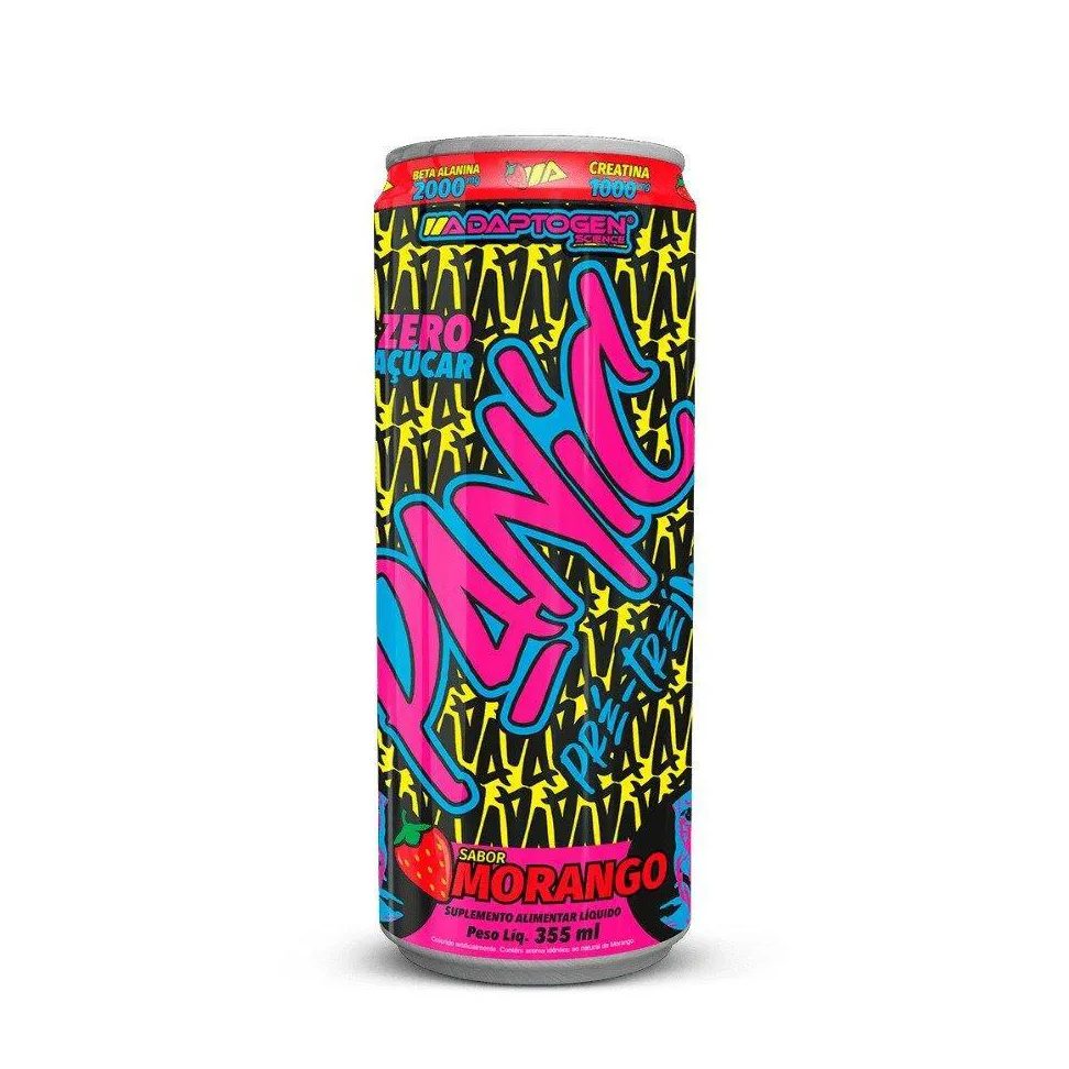 Panic Energy Adaptogen Morango 355ml