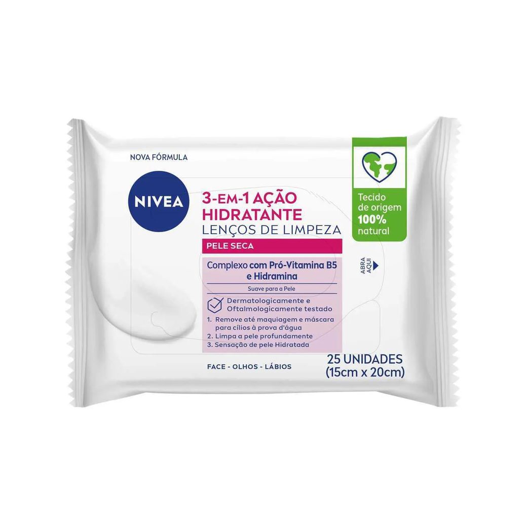 Lenço Demaquilante Neutrogena Deep Clean C/25un