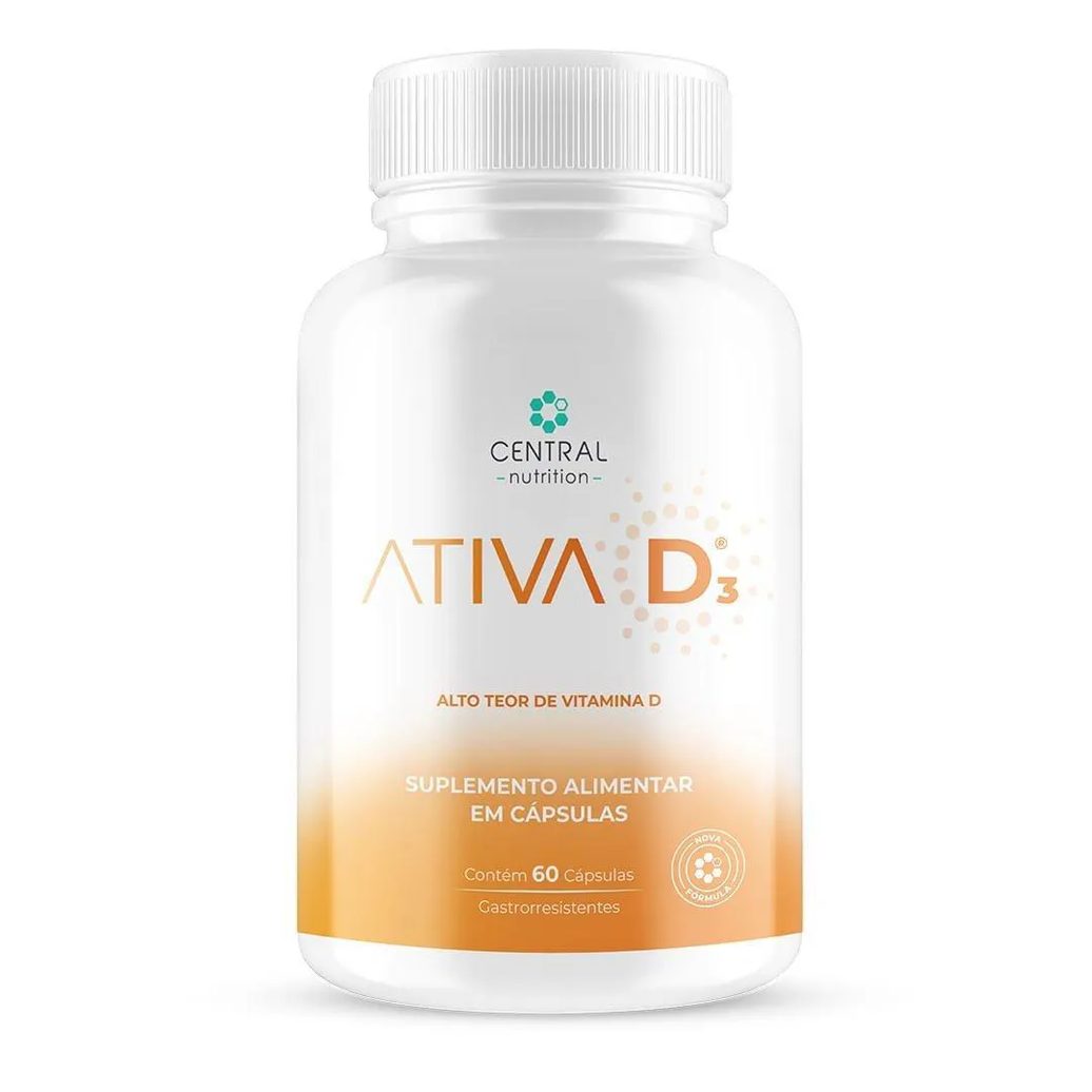 Ativa D3 Gastrorresistentes Central Nutrition 60 cápsulas