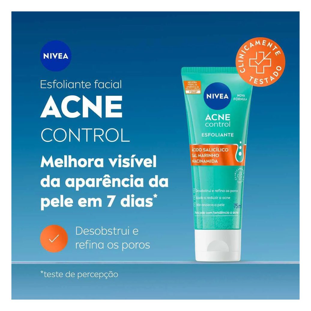Esfoliante Facial Nivea Acne Control 75ml