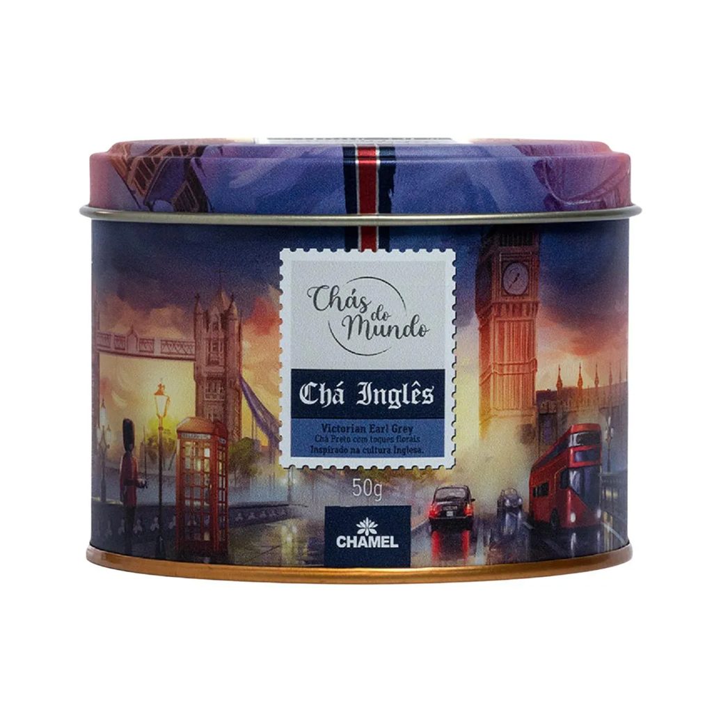 Chás do Mundo Pouch Chá Inglês Lata 50g - Chamel