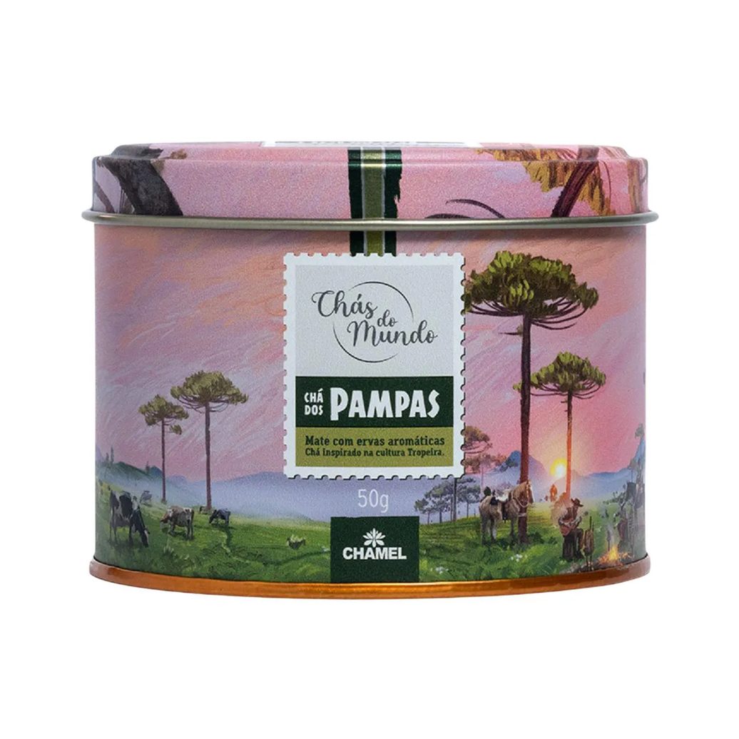 Chás do Mundo Pouch Chá Pampas Lata 50g – Chamel