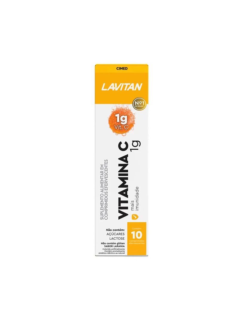 Lavitan Vitamina C comprimidos Efervescentes Sabor Laranja