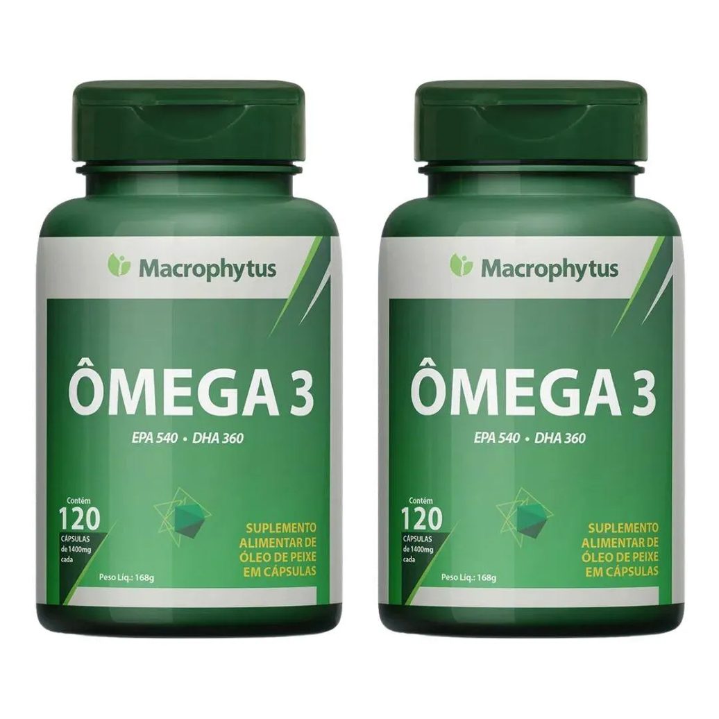 Kit 2x Ômega 3 1400mg Epa/dha 120 Softgels - Macrophytus