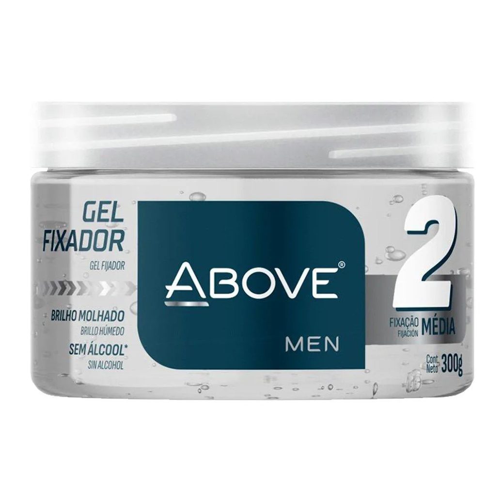 Gel Fixador Above Brilho Molhado Incolor Ação Média 300g