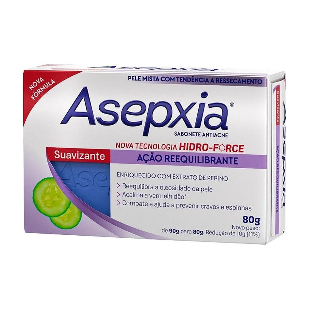 Sabonete Asepxia Suavizante Pele Mista 80g